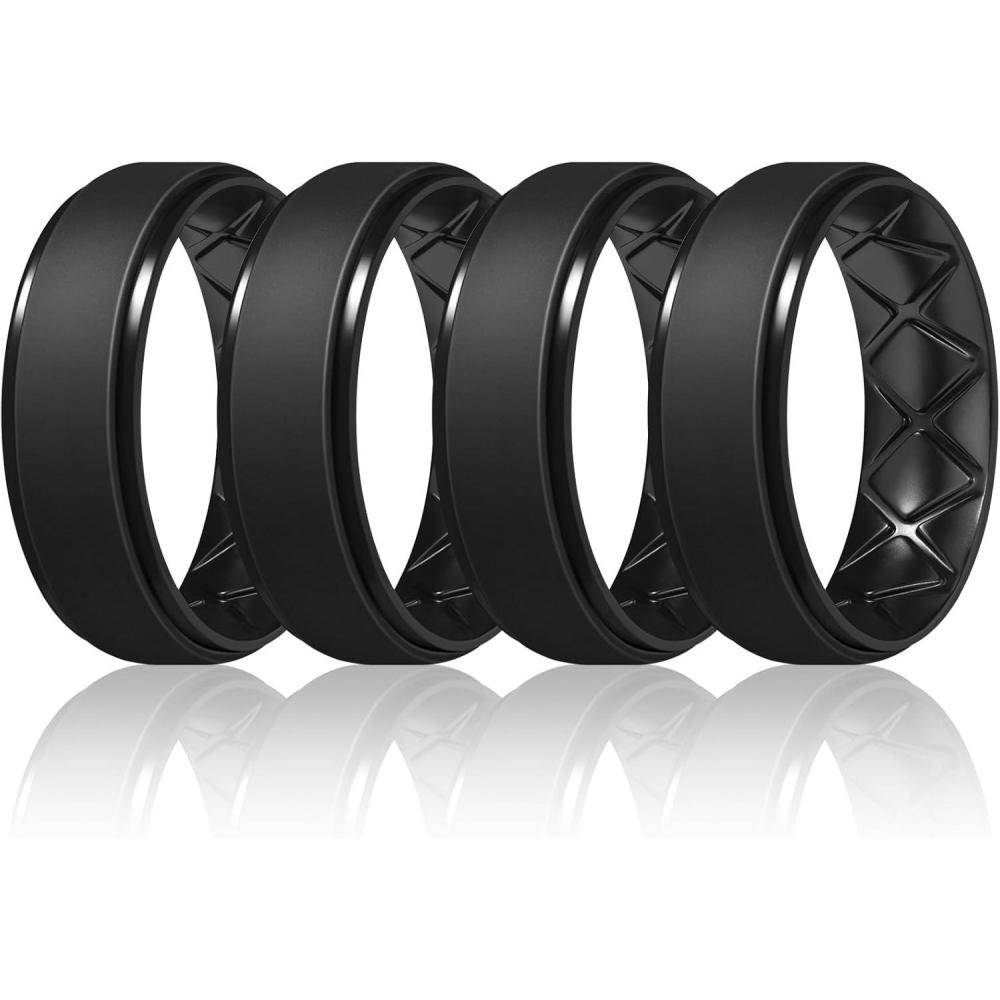 Key Rings Ergenomic Egnaro Men’s Rings 8.5mm Wide-2mm Thick Inner Arc Ergonomic Breathable ...