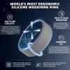 Egnaro Men’s Silicone Rings, 7.5mm Wide 2.5mm Thick Rubber Bands For Him, Ergonomic Beveled Edge Two Tone Waterproof Workout Accessories(SETC5-Light Gray/Sea Blue  Classic Blue/Light Gray  Ink Green/Black Gray  Teal Blue/Black  Blue Gray/Arctic Ice  Dark Gray/Greige  Black/Black Gray)