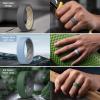 Egnaro Men’s Silicone Rings, 7.5mm Wide 2.5mm Thick Rubber Bands For Him, Ergonomic Beveled Edge Two Tone Waterproof Workout Accessories(SETC5-Light Gray/Sea Blue  Classic Blue/Light Gray  Ink Green/Black Gray  Teal Blue/Black  Blue Gray/Arctic Ice  Dark Gray/Greige  Black/Black Gray)