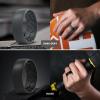 Egnaro Men’s Silicone Rings 8mm Wide 2.2mm Thick Rubber Wedding Bands, 1/4/5/6/7 Multipack of Breathable Patent-Pending Design(SETL-Silver Light Gray Dark Gray Black)