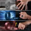 Egnaro Men’s Silicone Rings 8mm Wide 2.2mm Thick Rubber Wedding Bands, 1/4/5/6/7 Multipack of Breathable Patent-Pending Design(SETQ-Light Gray Black Gray Metallic Burgundy Emerald Green Sea Blue Blue Gray Black)