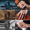 Egnaro Men’s Silicone Rings 8mm Wide 2.2mm Thick Rubber Wedding Bands, 1/4/5/6/7 Multipack of Breathable Patent-Pending Design(SETR-White Greige Navy blue Olive Green Dark Brown Black Gray Black)