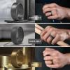 Egnaro Men’s Silicone Rings 8mm Wide 2.2mm Thick Rubber Wedding Bands, 1/4/5/6/7 Multipack of Breathable Patent-Pending Design(SETT-Black Dark Silver Black Gray Bronze Dark Brown Black Gray Camo Midnight Blue)