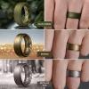 Egnaro Mens Silicone Wedding Rings 8mm x 2mm, Step Edge Rubber Engagement Bands 1/4/7 Multipack Comfort For Workout Travel(D6-Black  Dark Silver  Black Gray Camo  Olive Green  Bronze  Metallic Gun)