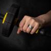 Egnaro Men’s Silicone Wedding Rings: Classic Black Style Rubber ring – Hypoallergenic for Gym/Outdoor/Gift(1/4/7 Variety Pack with Half Size)(SETN-Silver Black)