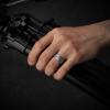 Egnaro Men’s Silicone Wedding Rings: Classic Black Style Rubber ring – Hypoallergenic for Gym/Outdoor/Gift(1/4/7 Variety Pack with Half Size)(SETO-Silver)