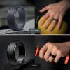 Egnaro Men’s Silicone Wedding Rings: Classic Black Style Rubber ring – Hypoallergenic for Gym/Outdoor/Gift(1/4/7 Variety Pack with Half Size)(SETS-Black Blue Gray Light Gray Black Gray)