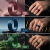 Egnaro Men’s Silicone Wedding Rings: Classic Black Style Rubber ring – Hypoallergenic for Gym/Outdoor/Gift(1/4/7 Variety Pack with Half Size)(SETT-Light Gray Black Gray Metallic Burgundy Emerald Green Sea Blue Blue Gray Black)