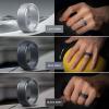 Egnaro Men’s Silicone Wedding Rings: Classic Black Style Rubber ring – Hypoallergenic for Gym/Outdoor/Gift(1/4/7 Variety Pack with Half Size)(SETT-Light Gray Black Gray Metallic Burgundy Emerald Green Sea Blue Blue Gray Black)