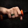 Egnaro Silicone Rings for Men 1/4/5/6/7 Multipack of Breathable Mens Silicone Rubber Wedding Rings Bands – Step Edge(SETD1-Dark Foliage Green-Black)