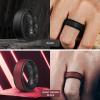 Egnaro Silicone Rings for Men 1/4/5/6/7 Multipack of Breathable Mens Silicone Rubber Wedding Rings Bands – Step Edge(SETF-Black Black Gray Gray Dark Blue Black Night Brown Black)