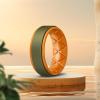 Egnaro Silicone Rings for Men 1/4/5/6/7 Multipack of Breathable Mens Silicone Rubber Wedding Rings Bands – Step Edge(SETN-Olive Green Orange)
