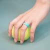 Egnaro Women’s Band Rings, Silicone Inner Arc Ergonomic Breathable Design with half sizes, Rubber Wedding Bands，5.5mm Wide-2mm Thick(B32-Metallic Pearl White  Fairy Pink  Petal Pink  Mint Green  Chill Blue)