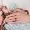 Egnaro Women’s Band Rings, Silicone Inner Arc Ergonomic Breathable Design with half sizes, Rubber Wedding Bands，5.5mm Wide-2mm Thick(SETG-Metallic Wine Red  Metallic Star Sky Purple  Metallic Pearl  Black  Marble  Whitepink  Rose Gold)