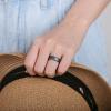 Egnaro Women’s Bridal Rings Sets, 6mm Wide, 2mm Thick, Silicone Wedding Rubber Band with Half Size, Inner Arc Ergonomic Breathable Design(SETB1-Black  Metallic Silver  Marble  Light Gray  Dark silver)