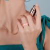 Egnaro Women’s Bridal Rings Sets, 6mm Wide, 2mm Thick, Silicone Wedding Rubber Band with Half Size, Inner Arc Ergonomic Breathable Design(SETO-Black Marble Rose Gold Pearl)