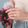 Egnaro Women’s Bridal Rings Sets, 6mm Wide, 2mm Thick, Silicone Wedding Rubber Band with Half Size, Inner Arc Ergonomic Breathable Design(Setb4-metallic Silver  Marble  Pink Camo  Light Rose Gold)