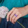 Egnaro Women’s Bridal Rings Sets, 6mm Wide, 2mm Thick, Silicone Wedding Rubber Band with Half Size, Inner Arc Ergonomic Breathable Design(T9-Light Rose Gold  Mint Green  White Silver Glitter  Ultra Violet  Black  Marble  Metallic Silver)