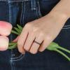 Egnaro Women’s Bridal Rings Sets, Thin and Stackable Rings Silicone Women Wedding Bands，Rubber Promise Rings for Gift, Anniversary Ring for Work Out- 2.5mm Width – 1.8mm Thick(4-Bronze White Silver Light Pink Marble Rose Gold Black Glamour)