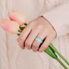 Egnaro Women’s Bridal Rings Sets, Thin and Stackable Rings Silicone Women Wedding Bands，Rubber Promise Rings for Gift, Anniversary Ring for Work Out- 2.5mm Width – 1.8mm Thick(SETA1-Blush Pink  Chill Blue  Mint Green  Sugar Pink  Metallic Pearl White)