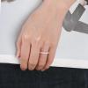 Egnaro Women’s Bridal Rings Sets, Thin and Stackable Rings Silicone Women Wedding Bands，Rubber Promise Rings for Gift, Anniversary Ring for Work Out- 2.5mm Width – 1.8mm Thick(SETL-Pink Sand)
