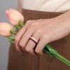 Egnaro Women’s Bridal Rings Sets, Thin and Stackable Rings Silicone Women Wedding Bands，Rubber Promise Rings for Gift, Anniversary Ring for Work Out- 2.5mm Width – 1.8mm Thick(SETQ-Black  White  Navy Blue  Chestnut)