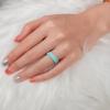 Egnaro Women’s Bridal Rings Sets, Thin and Stackable Rings Silicone Women Wedding Bands，Rubber Promise Rings for Gift, Anniversary Ring for Work Out- 2.5mm Width – 1.8mm Thick(SETT-Light Green  Black Green Flashing  Green Flashing  Pink Flashing  Purple  White  Pure Black)