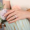 Egnaro Women’s Bridal Rings Sets, Thin and Stackable Rings Silicone Women Wedding Bands，Rubber Promise Rings for Gift, Anniversary Ring for Work Out- 2.5mm Width – 1.8mm Thick(SETC3-Royal Black  Bright Peach  Princess White  Cream Beige  Cloudy Pink)