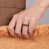 Egnaro Women’s Bridal Rings Sets, Thin and Stackable Rings Silicone Women Wedding Bands，Rubber Promise Rings for Gift, Anniversary Ring for Work Out- 2.5mm Width – 1.8mm Thick(SETP-Orange Yellow Green Light Blue Metallic Gold  Rose Gold Black White)