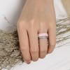 Egnaro Women’s Bridal Rings Sets, Thin and Stackable Rings Silicone Women Wedding Bands，Rubber Promise Rings for Gift, Anniversary Ring for Work Out- 2.5mm Width – 1.8mm Thick(SETA-Bronze  Metallic Silver  Light Rose Gold  Pink Sand)