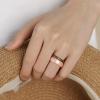 Egnaro Women’s Bridal Rings Sets, Thin and Stackable Rings Silicone Women Wedding Bands，Rubber Promise Rings for Gift, Anniversary Ring for Work Out- 2.5mm Width – 1.8mm Thick(SETA-Bronze  Metallic Silver  Light Rose Gold  Pink Sand)