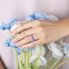 Egnaro Women’s Bridal Rings Sets, Thin and Stackable Rubber Rings Women Wedding Bands – 2.5mm Width – 1.8mm Thick(A5-Orchid Haze  Blue Jewel  Black  Dark Nude  Nude  Whitepink  White  Dark Blue)