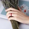 Egnaro Women’s Bridal Rings Sets, Thin and Stackable Rubber Rings Women Wedding Bands – 2.5mm Width – 1.8mm Thick(A7-Peachy Pink  Crimson  Black  Black Gray  Cool gray  Lavender  White  Grape Purple)