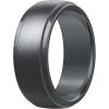 Egnaro Men’s Silicone Wedding Rings: Classic Black Style Rubber ring – Hypoallergenic for Gym/Outdoor/Gift(1/4/7 Variety Pack with Half Size)(SETM-Dark Silver)