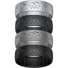 Egnaro Silicone Wedding Rings For Him, Men’s Engraving Rubber Engagement Bands 8.5mm Wide 2.5mm Thick Multipack For Workout Travel Gym(SETD-NightBats-Silver  Black Gray  Dark Silver  Black)