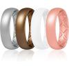 SETC7-Metallic Silver  Bronze  White  Light Rose Gold