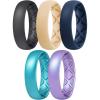 SETC8-Metallic Starry Blue  Metallic Starry Purple  Night blue  Black  Light Nude