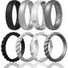 SETD5-Black  Metallic Silver  Marble  Dark silver