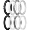 C2-Black  White  Metallic Silver  White Silver Glitter