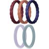 SETC6-Pumpkin  Maroon  Black Purple  Misty Blue  Gray Purple