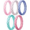 SETA9-Faint Red  Petal Pink  Light Purple-Blue  Light Pink Sparkle  Green Blue Sparkle