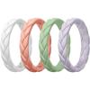 SETB3-Coral Red  White  Mist Green  Lavender