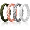 SETB7-Olive Green  Peach  Silver  White