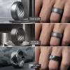 Egnaro Men’s Silicone Rings 10mm Wide 2.5mm Thick, Rubber Wedding Bands with Inner Arc Ergonomic Breathable Design, 1/4/5/7 Variety Multipack(SETA3-Black Black Gray Dark Silver Black Gray Camo Silver Metallic Platinum Light Gray)