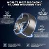 Egnaro Men’s Silicone Rings 10mm Wide 2.5mm Thick, Rubber Wedding Bands with Inner Arc Ergonomic Breathable Design, 1/4/5/7 Variety Multipack(SETA3-Black Black Gray Dark Silver Black Gray Camo Silver Metallic Platinum Light Gray)