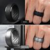 Egnaro Men’s Silicone Rings 10mm Wide 2.5mm Thick, Rubber Wedding Bands with Inner Arc Ergonomic Breathable Design, 1/4/5/7 Variety Multipack(SETD-Deep Blue Dark Blue Dark Silver Black)