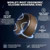 Egnaro Men’s Silicone Rings 10mm Wide 2.5mm Thick, Rubber Wedding Bands with Inner Arc Ergonomic Breathable Design, 1/4/5/7 Variety Multipack(SETE-Silver Black Gray Black Dark Brown Twilight Blue Olive Green Midnight Blue)