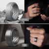 Egnaro Men’s Silicone Rings 10mm Wide 2.5mm Thick, Rubber Wedding Bands with Inner Arc Ergonomic Breathable Design, 1/4/5/7 Variety Multipack(SETI-Light Gray Black Gray-Black Camo Metallic Platinum Black)