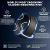 Egnaro Men’s Silicone Rings 10mm Wide 2.5mm Thick, Rubber Wedding Bands with Inner Arc Ergonomic Breathable Design, 1/4/5/7 Variety Multipack(SETK-Black Black Black Black Black Black Black)