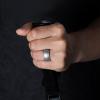 Egnaro Men’s Silicone Rings 10mm Wide 2.5mm Thick, Rubber Wedding Bands with Inner Arc Ergonomic Breathable Design, 1/4/5/7 Variety Multipack(SETM-Black Silver)